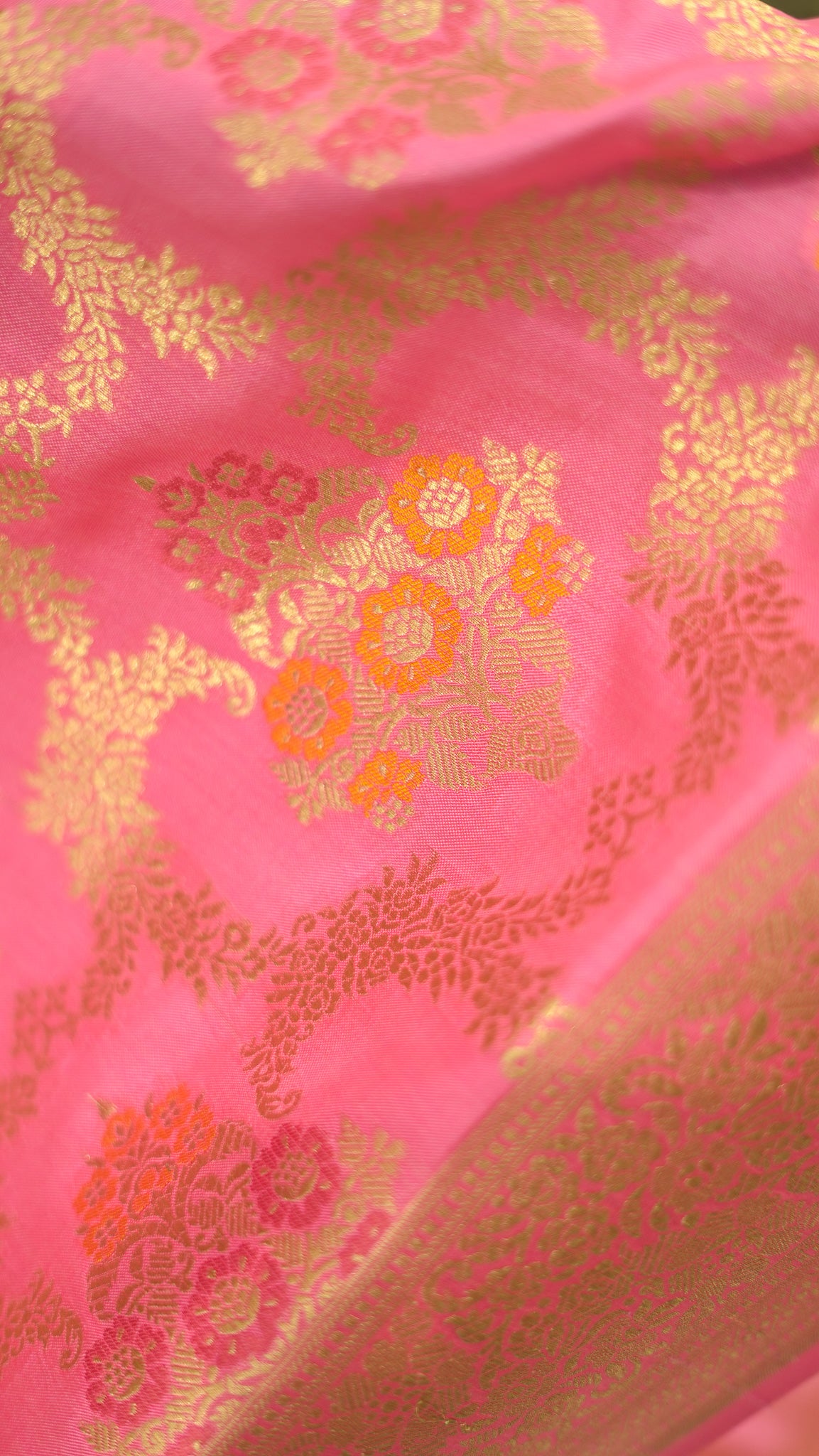 Rose Jaal Elegance Iktara Silk Saree