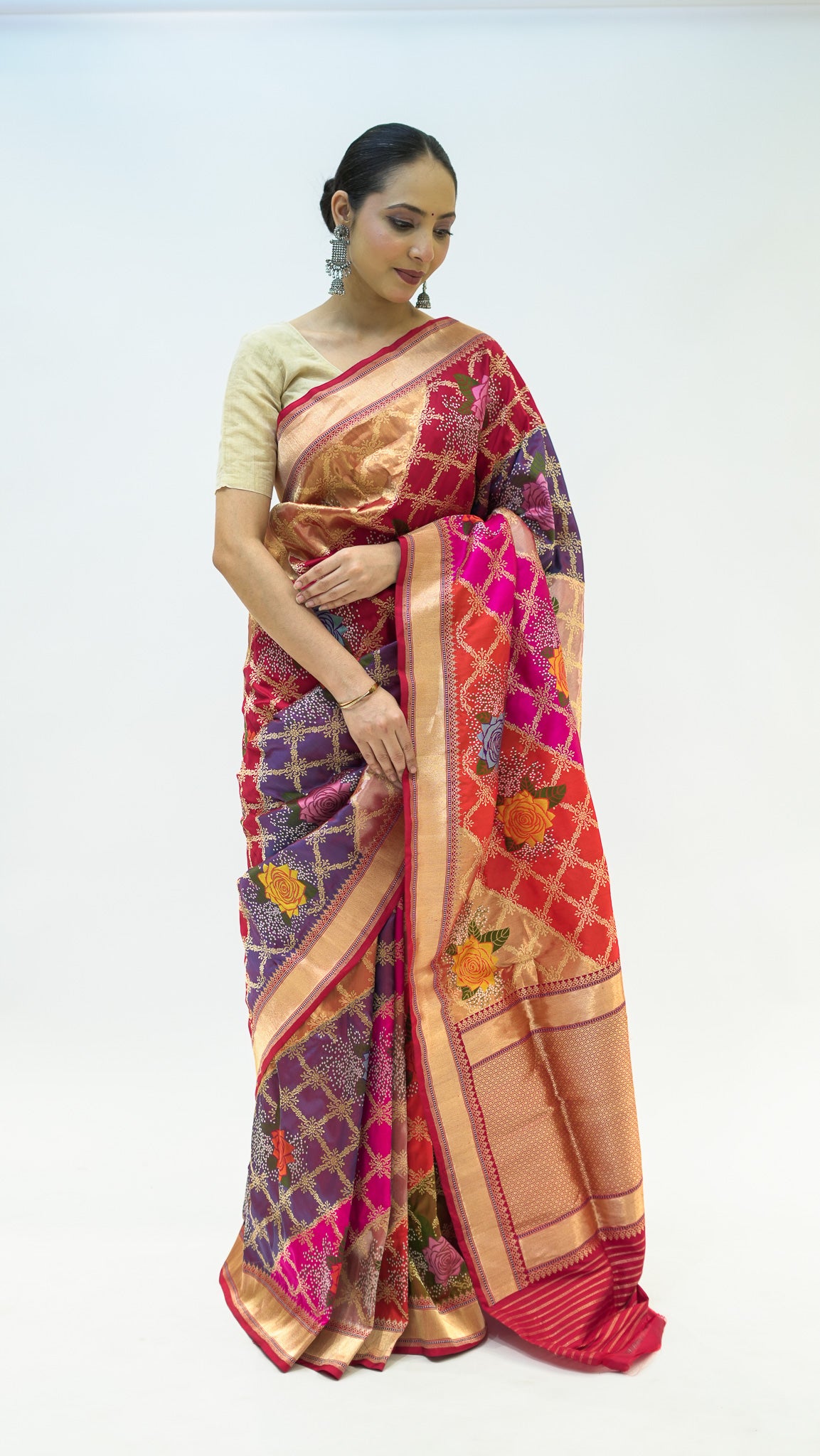 Rangkat Rose Kadwa Katan Silk Saree