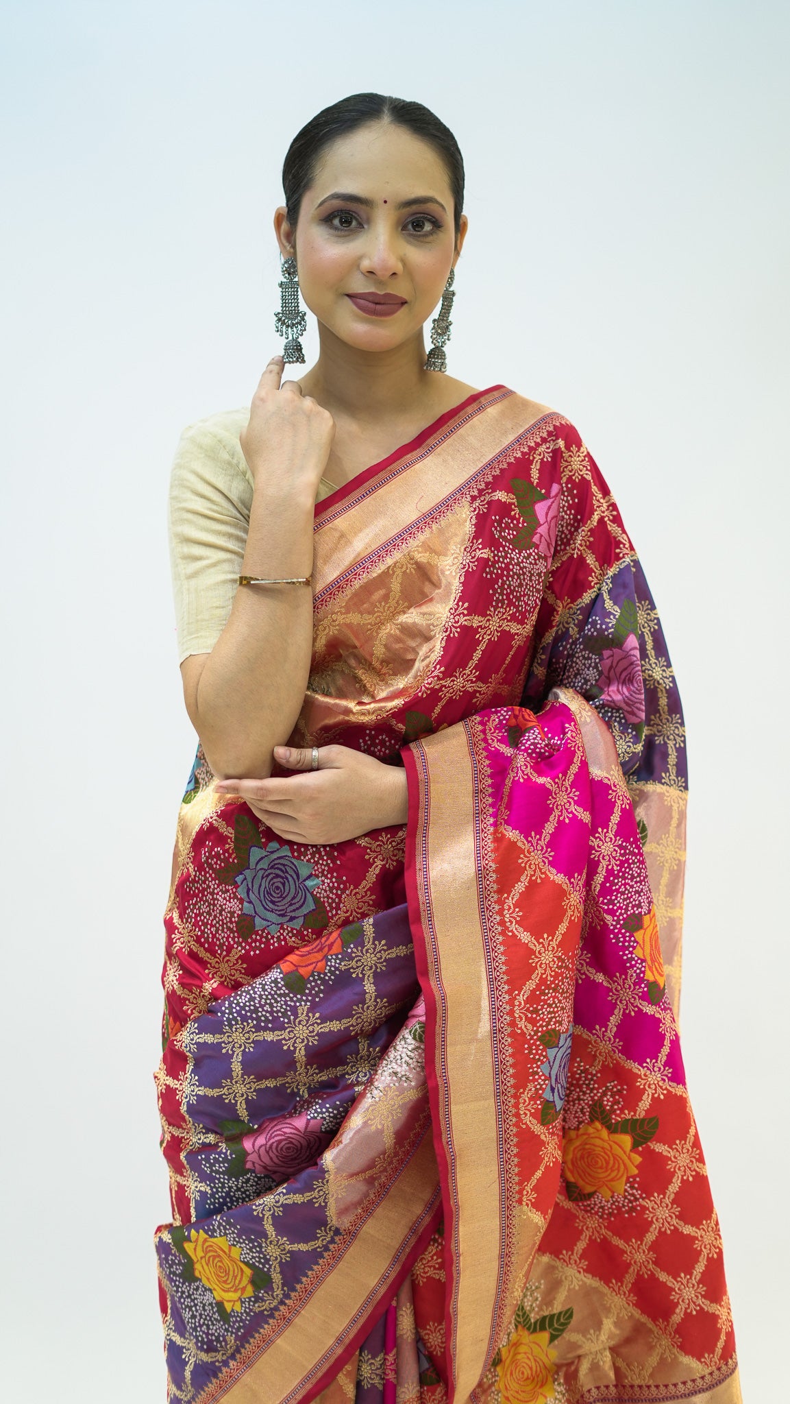 Rangkat Rose Kadwa Katan Silk Saree