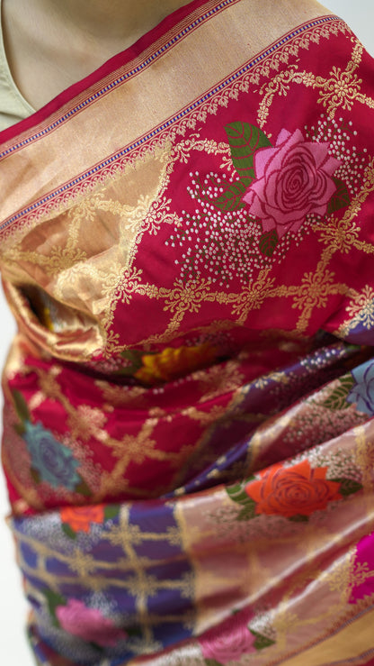 Rangkat Rose Kadwa Katan Silk Saree