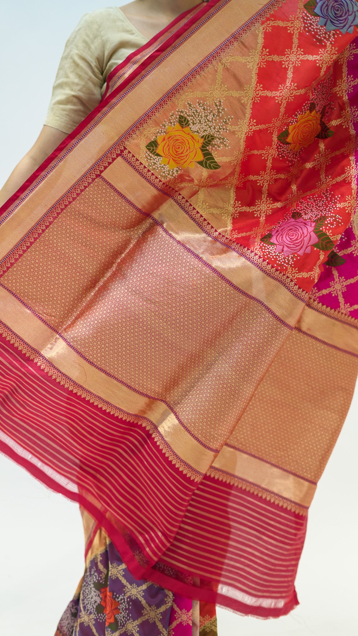 Rangkat Rose Kadwa Katan Silk Saree
