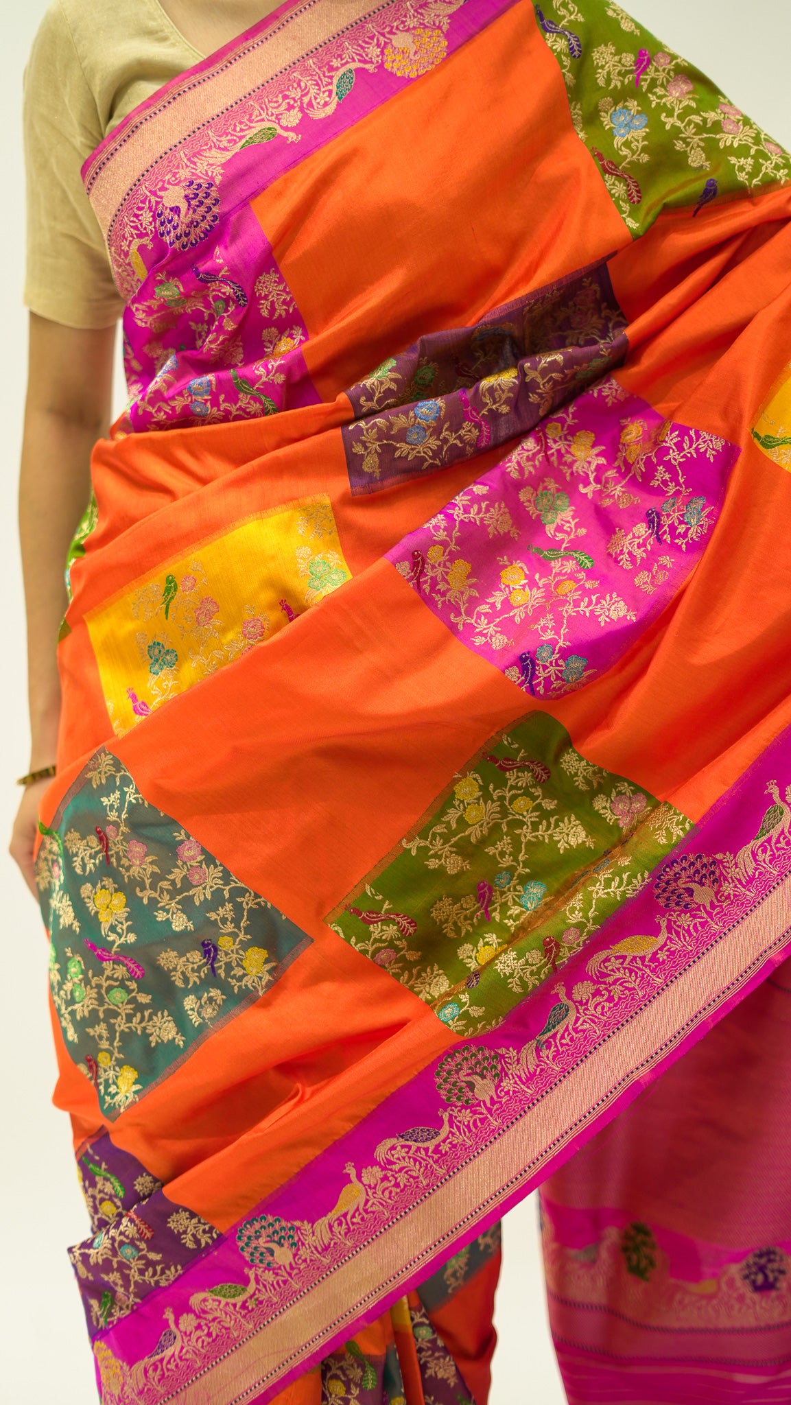 Sunset Box Rangkat Iktara Silk Saree