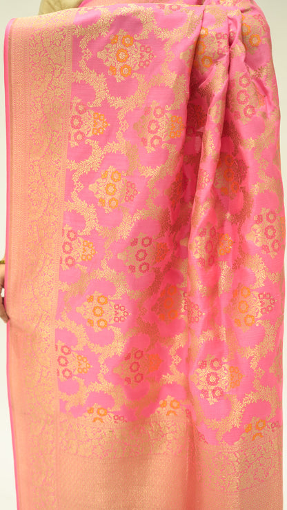 Rose Jaal Elegance Iktara Silk Saree