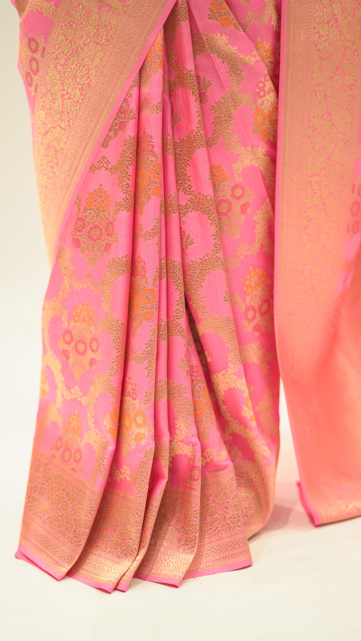 Rose Jaal Elegance Iktara Silk Saree