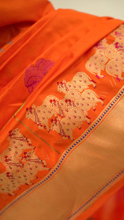 Vrindavan Leela Katan Silk Saree