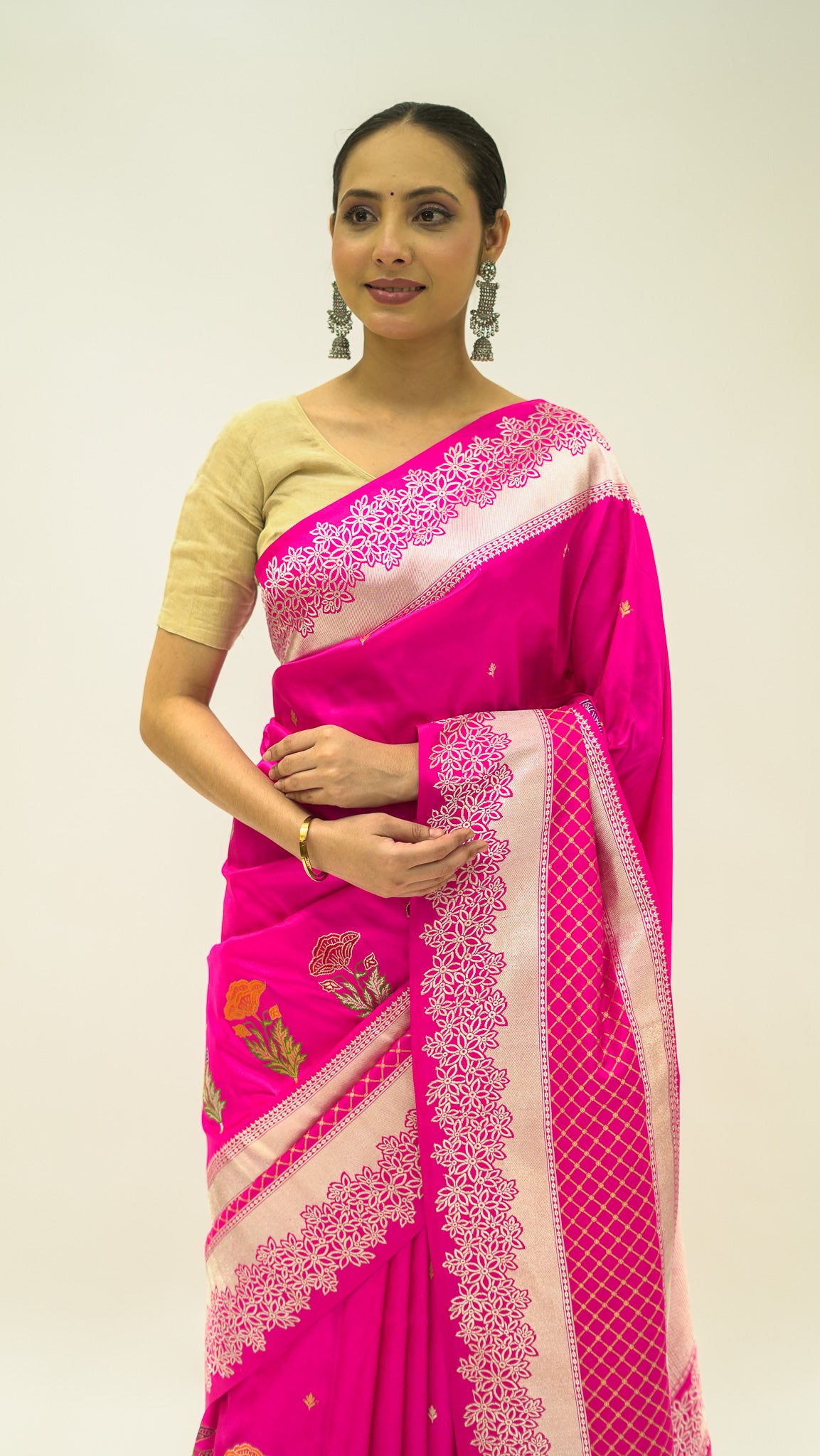 Rani Vivid Charm Katan Silk Saree