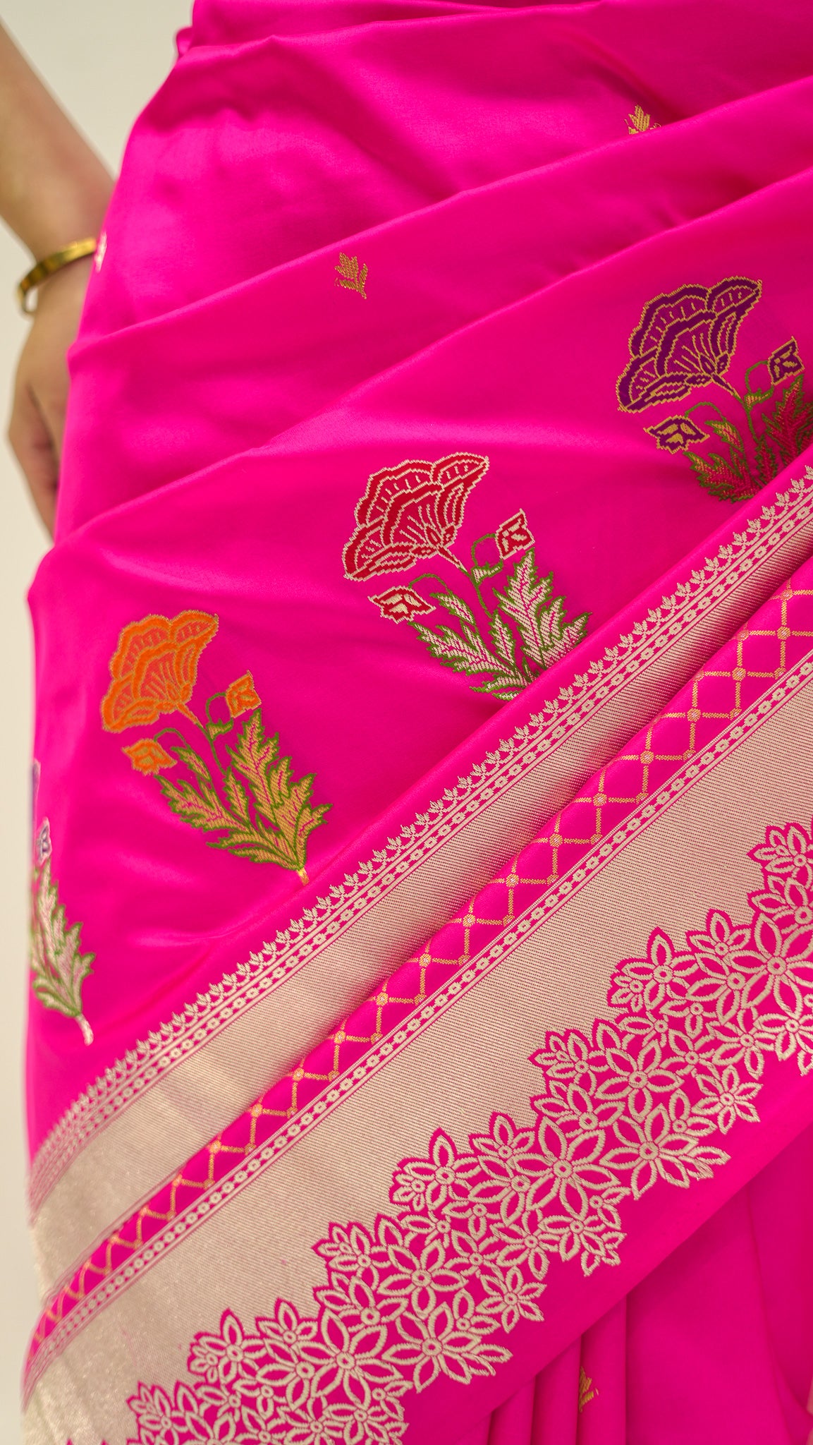 Rani Vivid Charm Katan Silk Saree